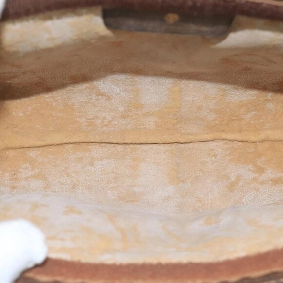 GUCCI GG Supreme Web Sherry Line Clutch Bag PVC Beige Red - Picture 9 of 16